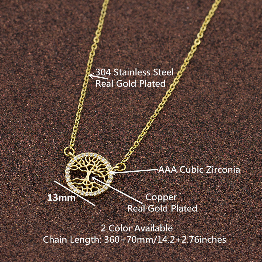 Collier pendentif arbre de vie