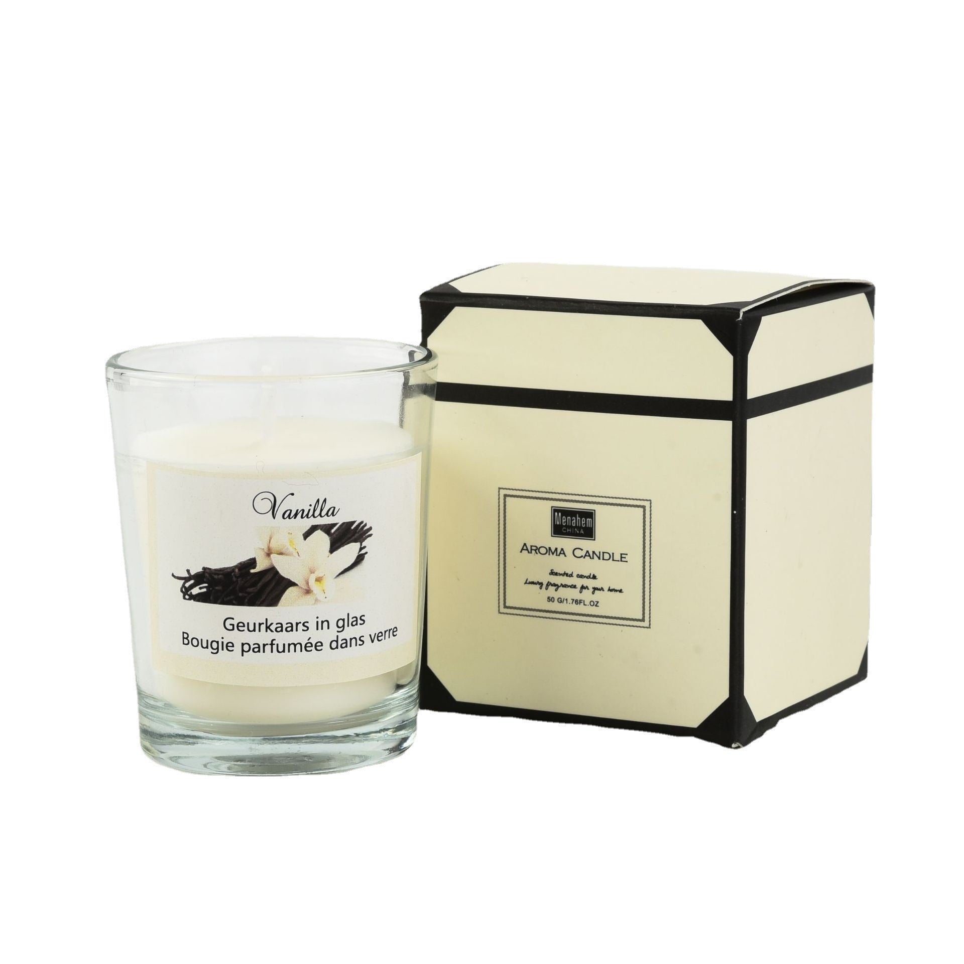 Bougies végétales en verre aromathérapie parfum romantique