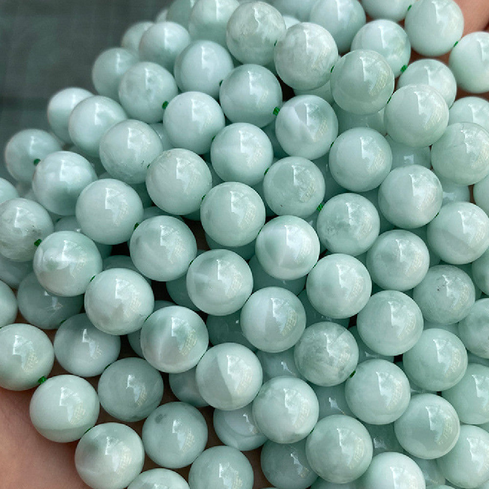 Perles en vrac angélite, accessoires de bijoux à faire soi-même