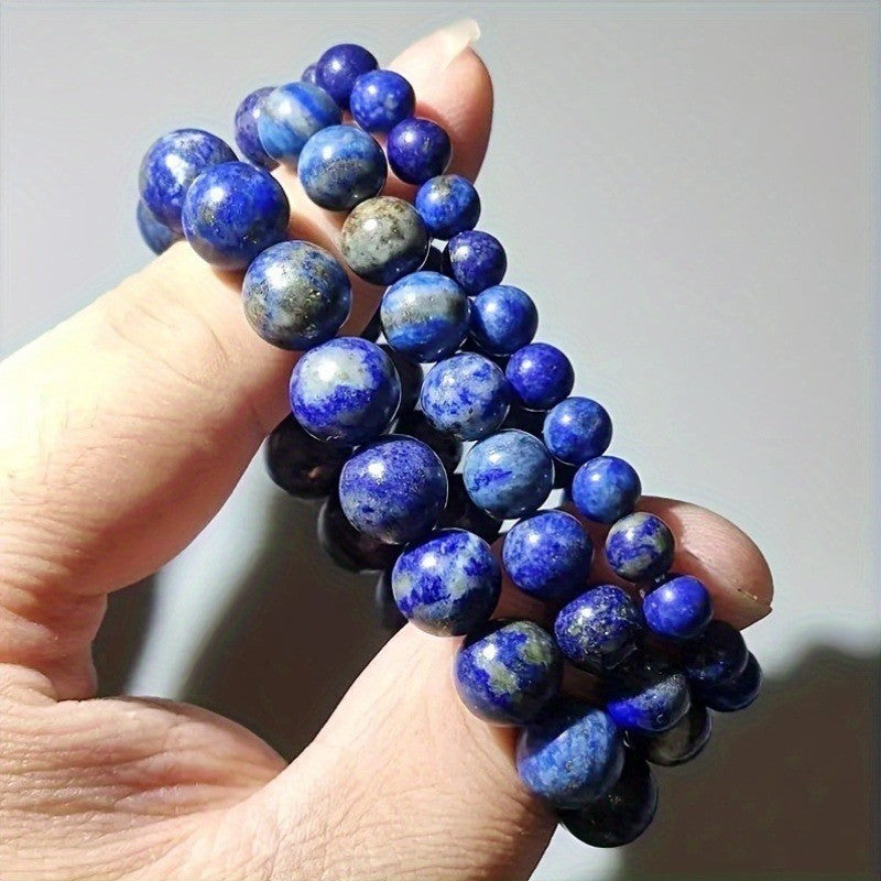 Bracelet personnalisé simple en lapis-lazuli naturel