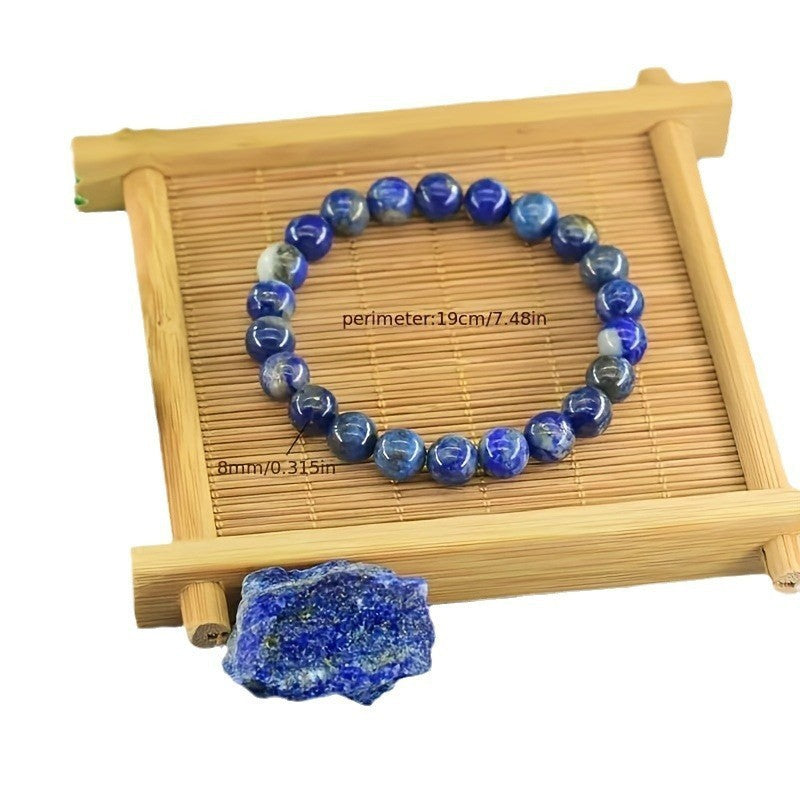 Bracelet personnalisé simple en lapis-lazuli naturel