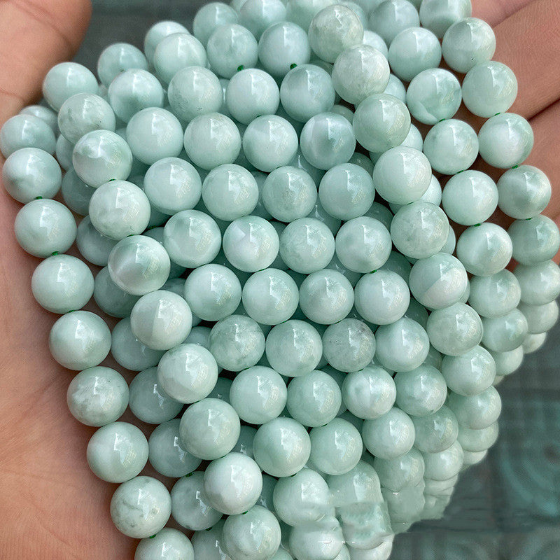 Perles en vrac angélite, accessoires de bijoux à faire soi-même