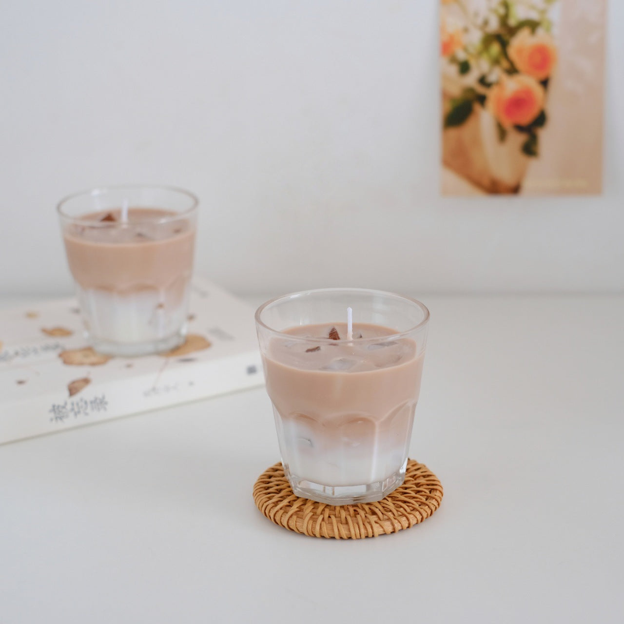 Bougies à café faites à la main, cadeaux créatifs pour anniversaires, décorations de chambre pour femmes