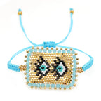 Bracelet de perles yeux du diable tissé à la main