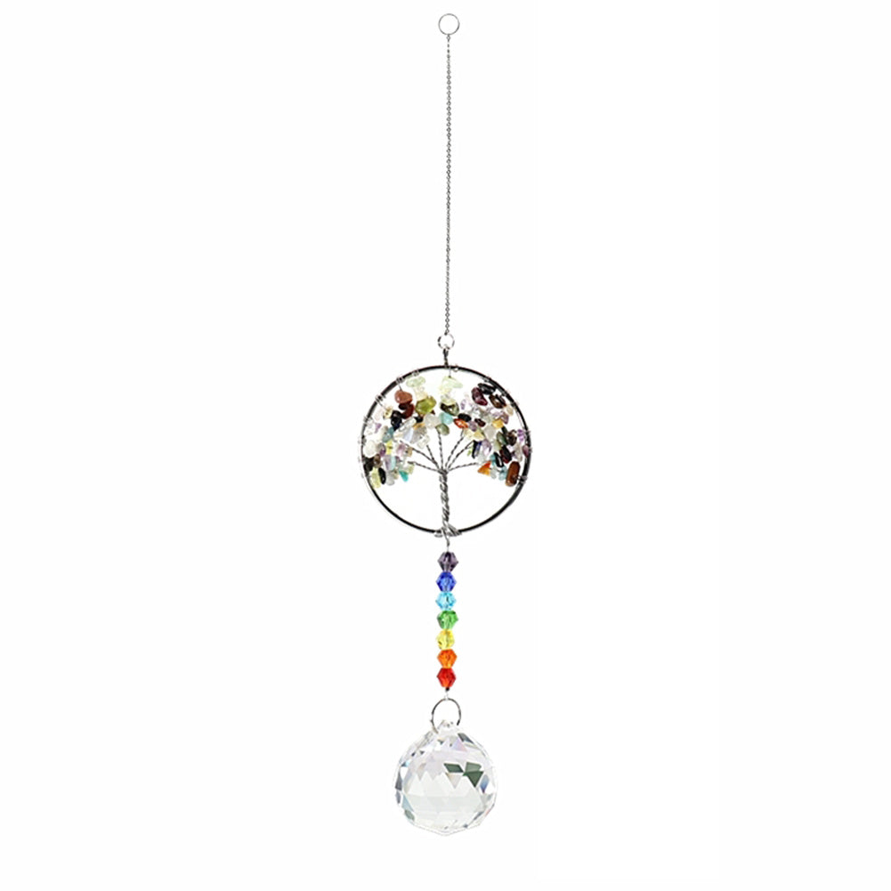 Attrape soleil en cristal arbre de vie coloré