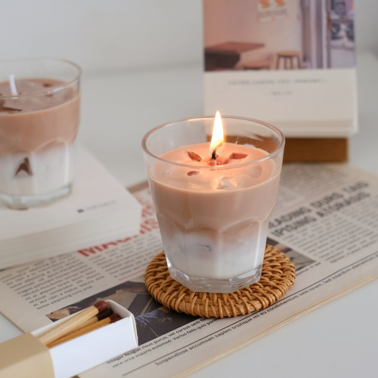 Bougies à café faites à la main, cadeaux créatifs pour anniversaires, décorations de chambre pour femmes
