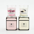 Bougies végétales en verre aromathérapie parfum romantique