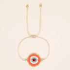 Bracelet de perles yeux du diable tissé à la main