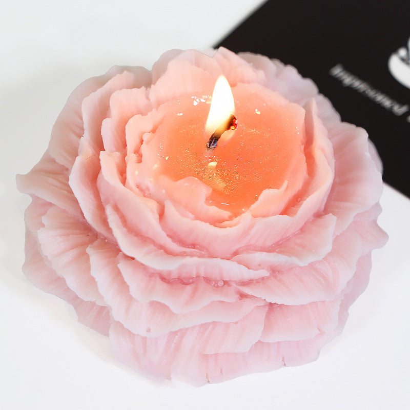 Bougies basse température Sentiment Dorure 45 degrés Pivoine Rose Cire d'aromathérapie faite à la main Facile à nettoyer